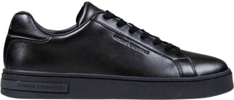 Armani Exchange Leren sneakers met label in reliëf model 'ACTION'