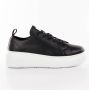 Armani Exchange Zwarte Sneakers met Flatform Zool Zwart Dames - Thumbnail 1