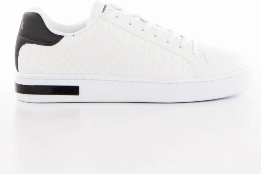 Armani Exchange Wit Zwart Sneakers Mannen Polyester Rubber White Heren
