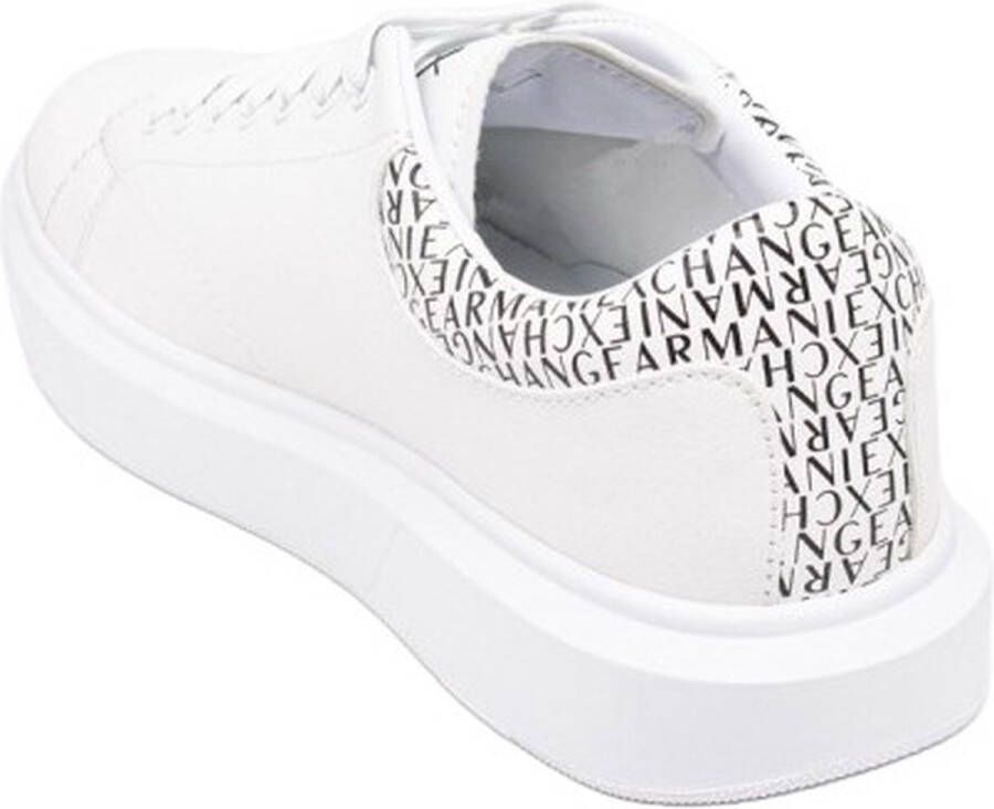 Armani Exchange Essentiële en klassieke witte sneakers White Heren