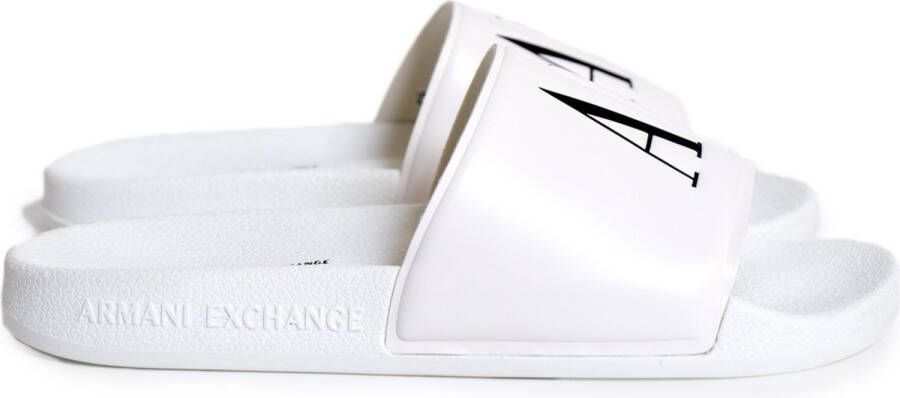 Armani Exchange Dames Hoofdband Slippers Lente Zomer Collectie White Dames
