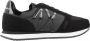 Armani Exchange Zwarte Runner Sneakers met Vetersluiting - Thumbnail 1