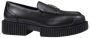 Armani Exchange Zwarte leren mocassin lente zomer collectie Black Dames - Thumbnail 1