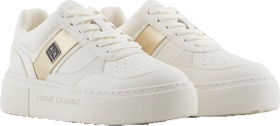 Armani Exchange Witte lage profiel sneakers lente zomer