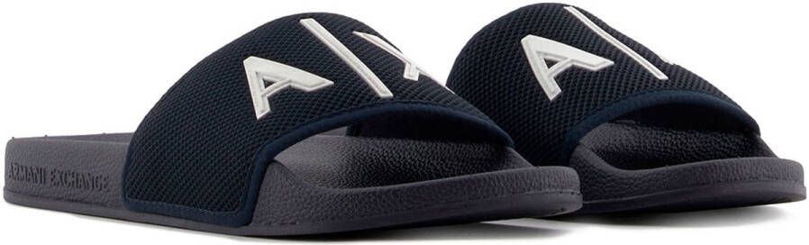 Armani Exchange Xup001_xv820 Slippers Blauw Man