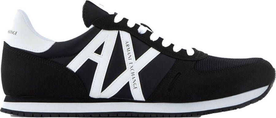 Armani Exchange Zwarte Sneakers met Verfijnd Design en Comfort Zwart Heren