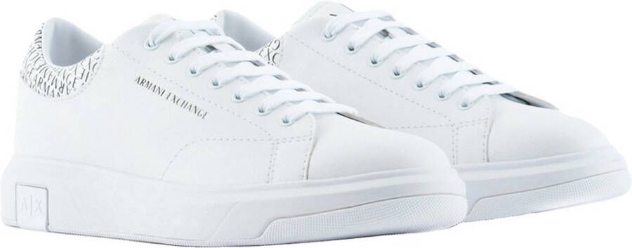 Armani Exchange Essentiële en klassieke witte sneakers White Heren