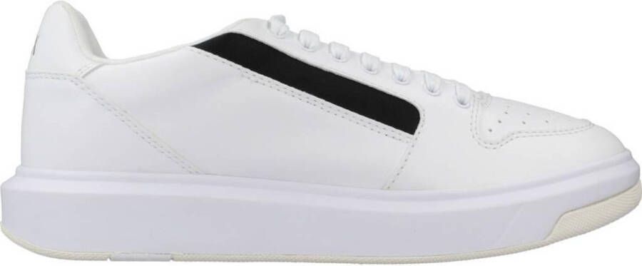 Emporio Armani Stijlvolle Logo Band Sneakers White Heren