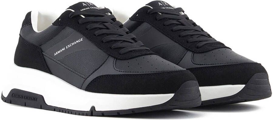 Armani Exchange Zwarte Sneakers Stijlvolle Comfortabele Schoenen Black Heren