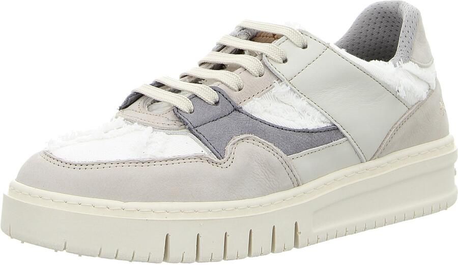 Art Leder-Mix heren sneakers wit