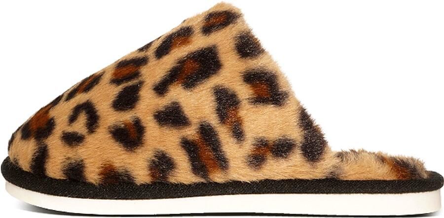 Arvida Pantoffels-Luipaardprint-Winterpantoffels- spantoffels-Pantoffels met luipaardprint-Antislip pantoffels voor thuis - Foto 3