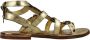 A.s.98 Gouden Platte Sandalen - Thumbnail 1