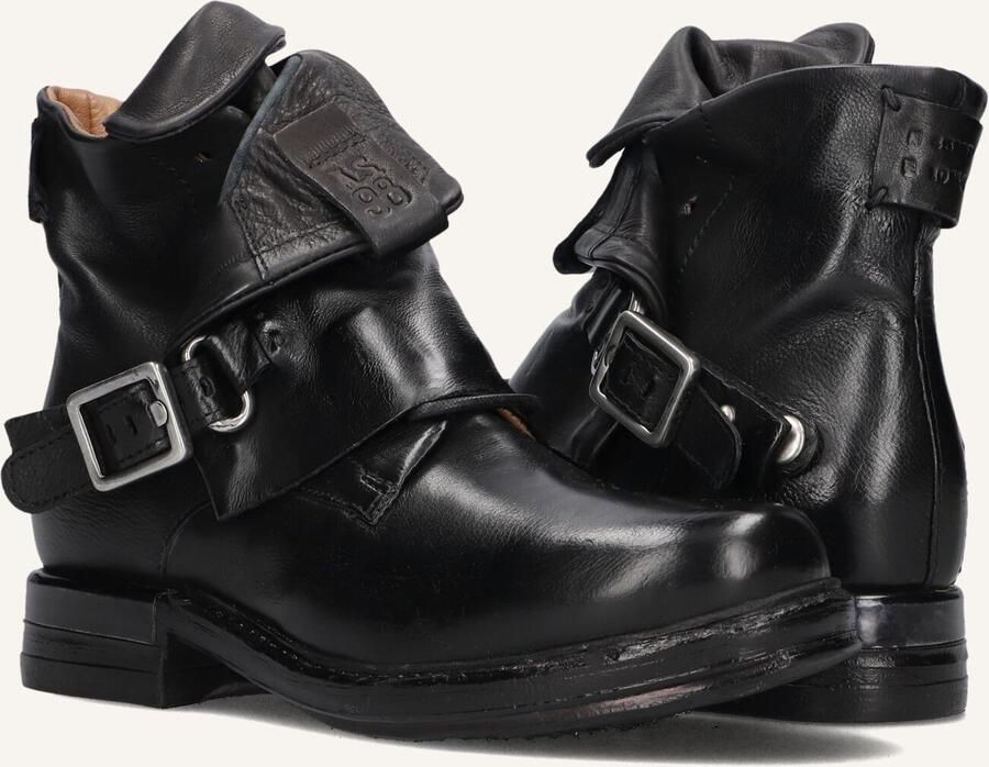 A.S.98 Enkellaarsjes Dames B80244 Maat: 39 Materiaal: Leer Kleur: Zwart - Foto 2