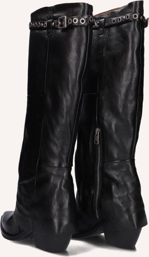 A.S.98 Hoge Laarzen Dames B84301 Maat: 41 Materiaal: Leer Kleur: Zwart - Foto 3