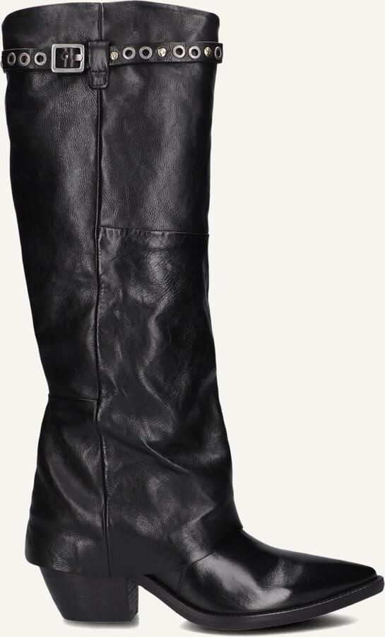 A.S.98 Hoge Laarzen Dames B84301 Maat: 41 Materiaal: Leer Kleur: Zwart - Foto 2