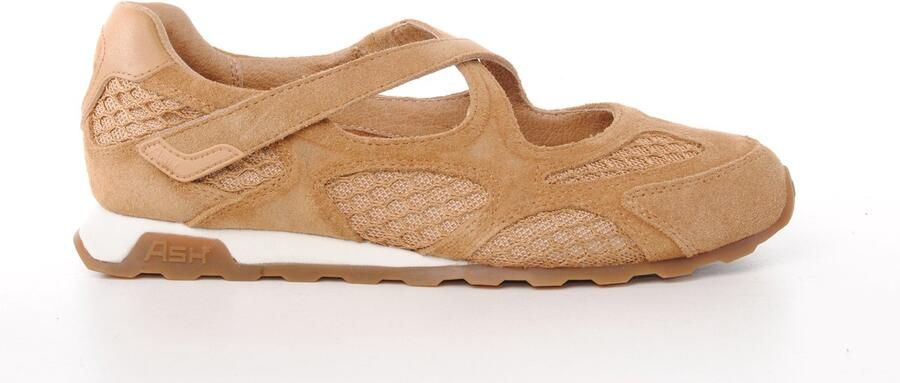 ASH Italia dames ballerina Kore suède camel