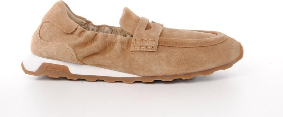 ASH Italia dames moccassin Kriss suède camel