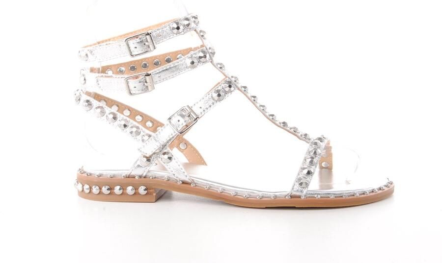 Ash Italia dames sandaal Play metallic leder zilver