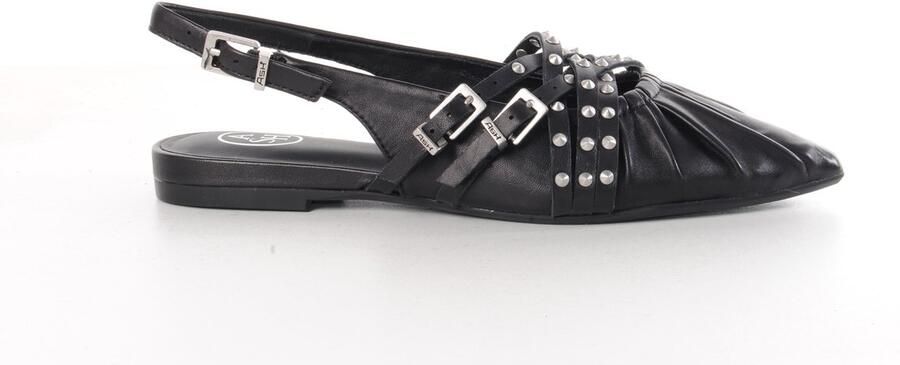 ASH Italia dames slingback Bianca leder zwart