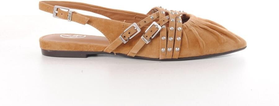 ASH Italia dames slingback Bianca suède camel