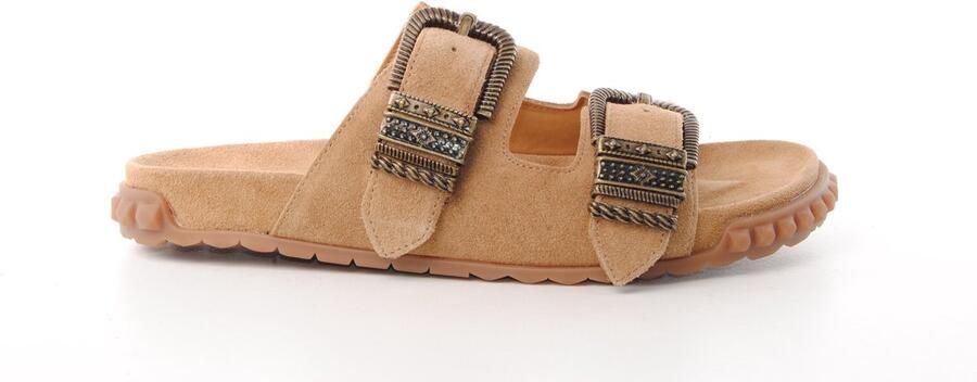 ASH Italia dames slipper Twister suède camel
