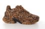 ASH Italia dames sneaker Addict Bis suède leopardprint - Thumbnail 1