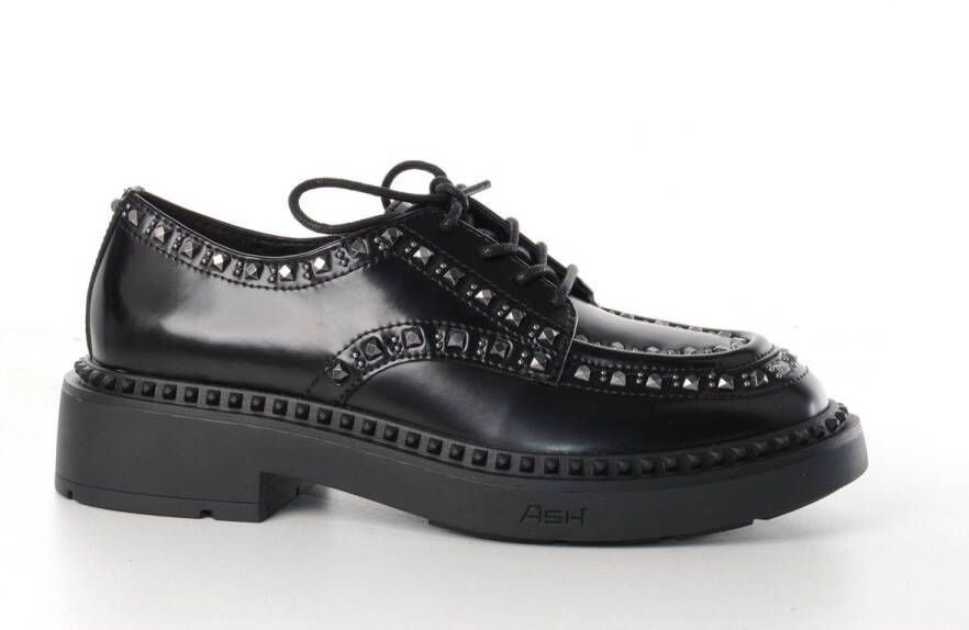 ASH Italia dames veterschoen Max gepolierd leder zwart