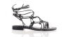 Ash Klassieke Gladiator Sandalen Zwart Dames - Thumbnail 1