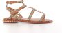 Ash Bruine Leren Sandalen met Studs Brown Dames - Thumbnail 1