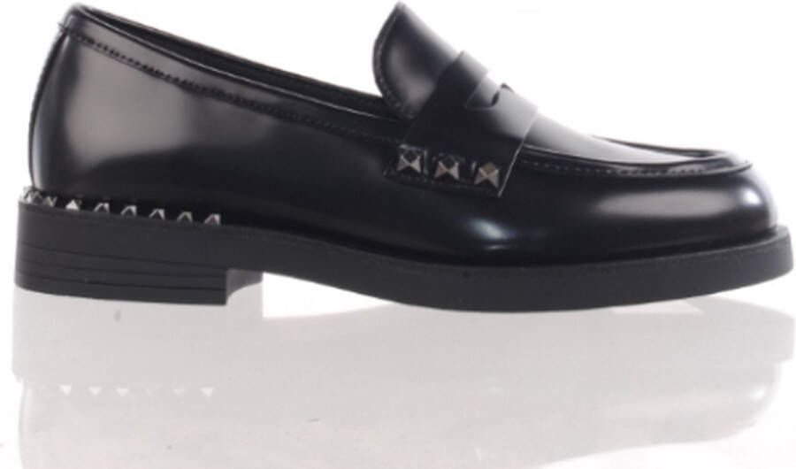 Ash Zwarte platte schoenen met Rockstud-versiering Black Dames - Foto 2