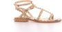 Ash Platte Sandalen met Gouden Studs Beige Dames - Thumbnail 9