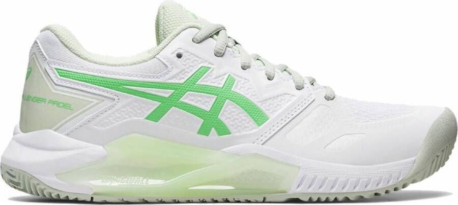 ASICS Women's White And Green Gel-challenger 13 Padel 1042a205-101 Shoes