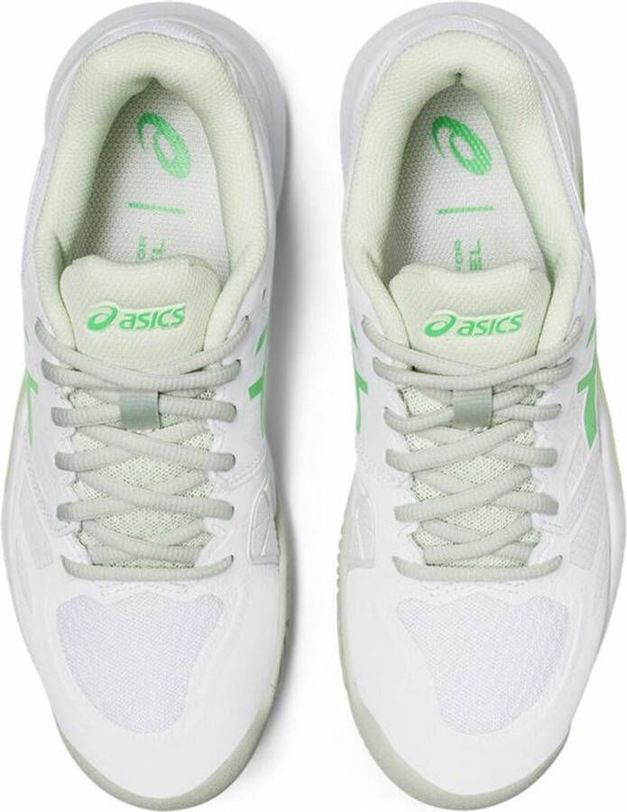 ASICS Tennisschoen Padelschoen Gel Challenger 13 Clay Dames Wit Groen