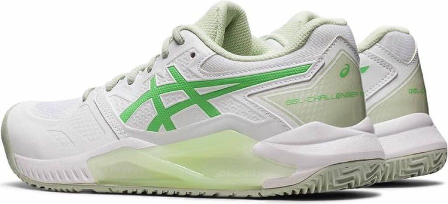 ASICS Women's White And Green Gel-challenger 13 Padel 1042a205-101 Shoes