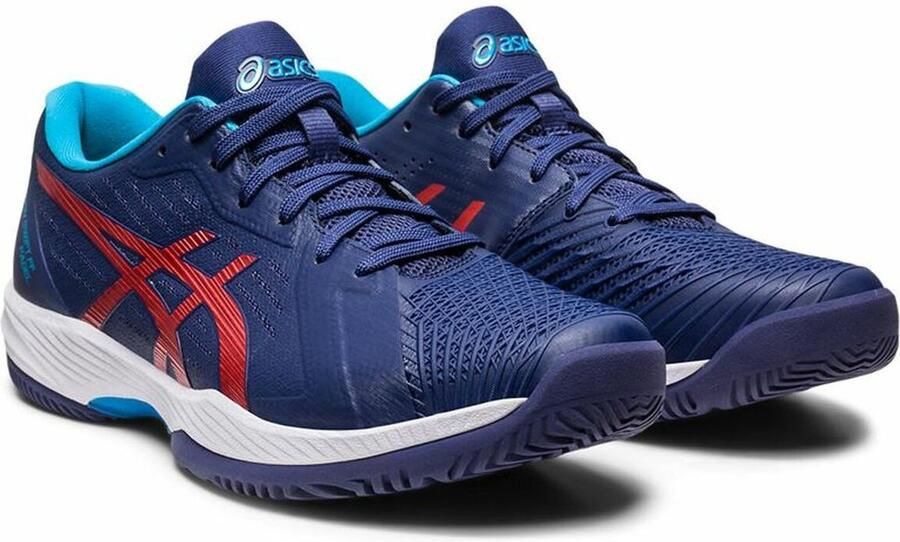 ASICS Tennisschoen Padelschoen Solution Swift FF Clay Heren Blauw Rood - Foto 6