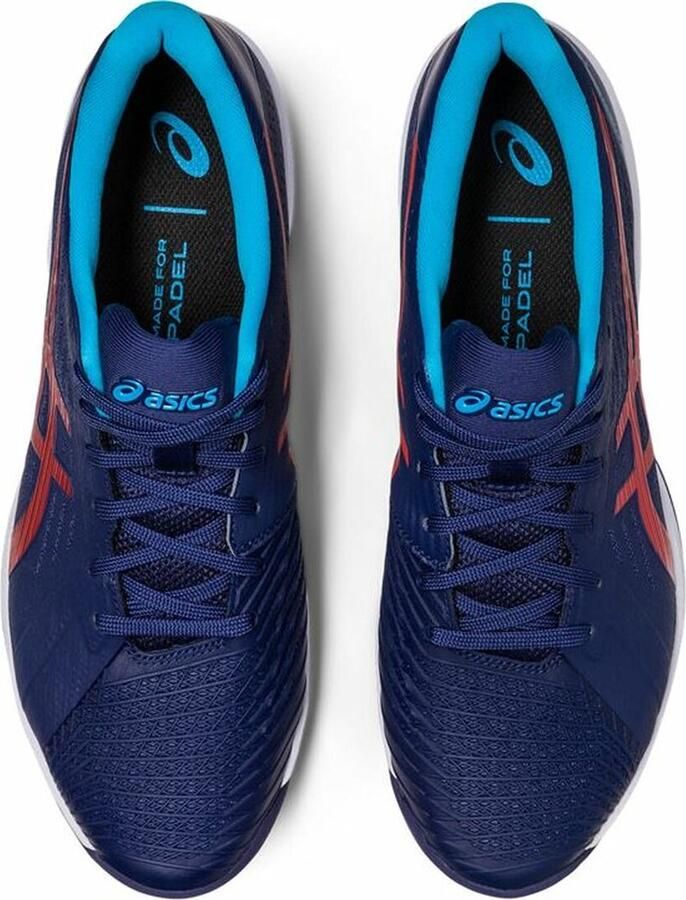 ASICS Tennisschoen Padelschoen Solution Swift FF Clay Heren Blauw Rood - Foto 4