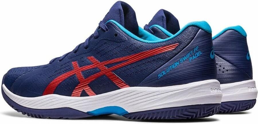 ASICS Tennisschoen Padelschoen Solution Swift FF Clay Heren Blauw Rood - Foto 8