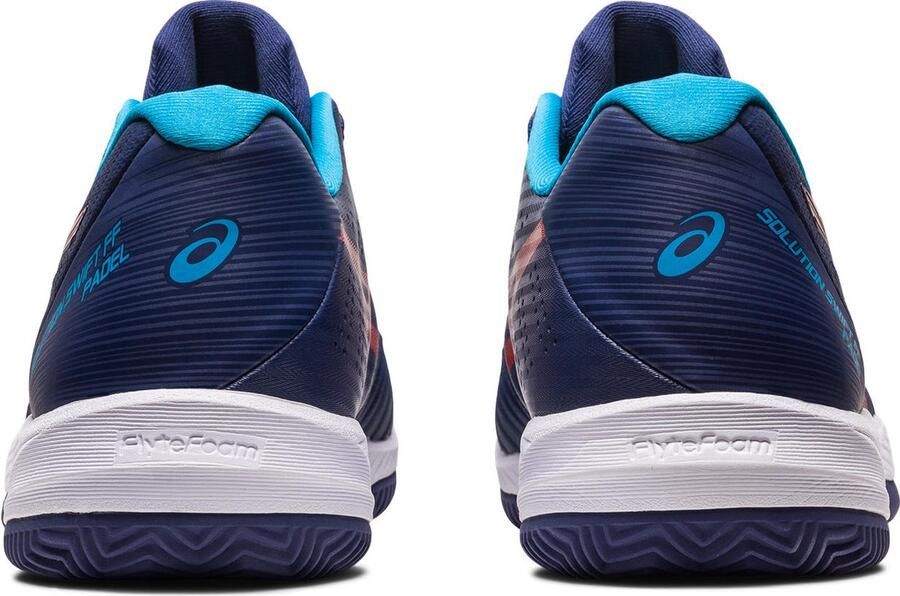 ASICS Tennisschoen Padelschoen Solution Swift FF Clay Heren Blauw Rood - Foto 5