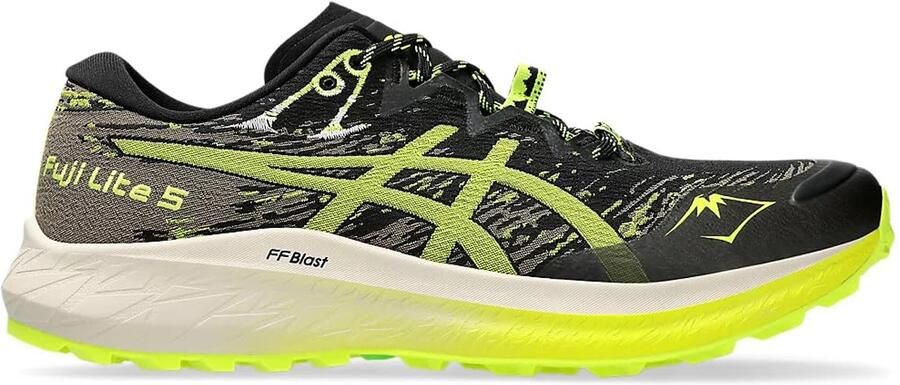 ASICS Fuji Lite 5 Hardloopschoen Zwart Safety Yellow