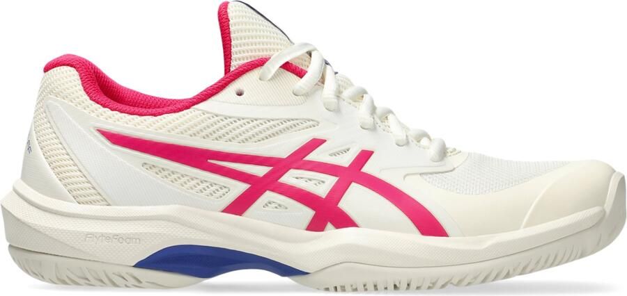 ASICS Game FF Tennisschoenen Cream Bright Rose Crème Roze Game Tennis Dames Tennisschoenen voor Vrouwen