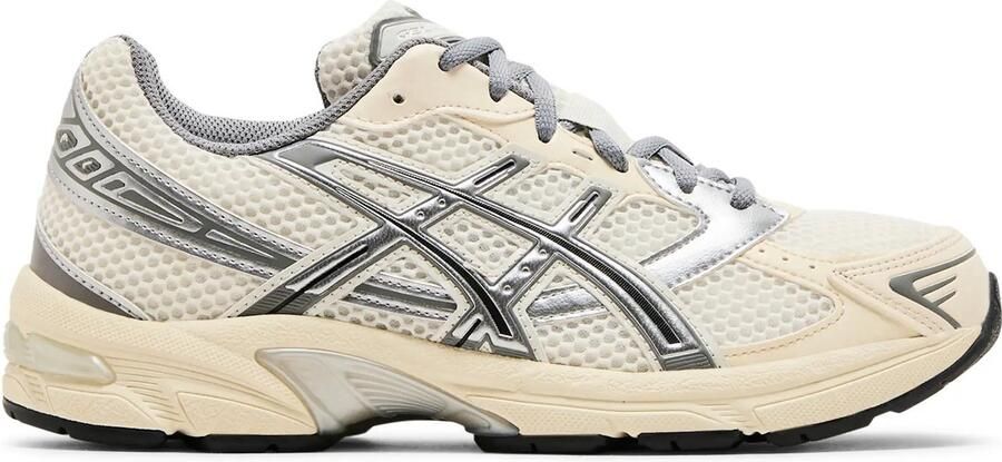 ASICS GEL-1130 Cream Clay Grey Sneaker 1202A164-116 schoenen- schoen- lage schoen- witte sneaker- wit grijze sneaker- gel sneaker- hardloopschoen- sportschoenen