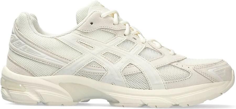 ASICS Tijger Gestreepte Mesh Sneakers Beige