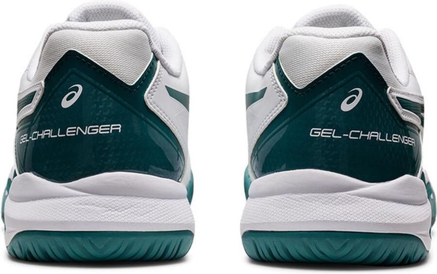 ASICS Gel-Challenger 13 Heren Sportschoenen Tennis Smashcourt White Green - Foto 4