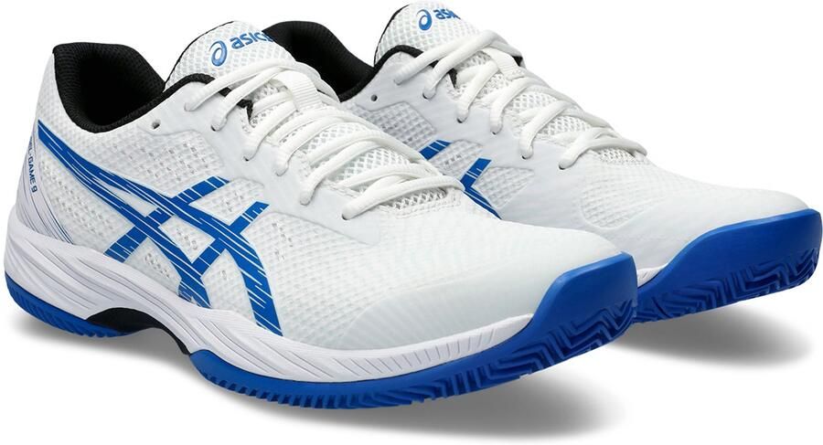 ASICS Gel game tennisschoenen White Tuna blue Heren