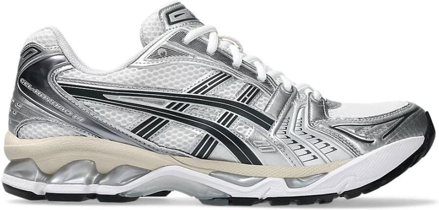 ASICS Gel-kayano 14 Schoenen Wit Maat: 43.5 Mesh Synthetisch Foot Locker