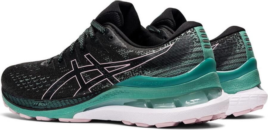 ASICS GEL-Kayano 28 Dames Sportschoenen Hardlopen Weg zwart groen - Foto 4