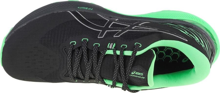 ASICS GEL-Kayano 29 Lite-Show Heren Sportschoenen Hardlopen Weg zwart groen - Foto 12