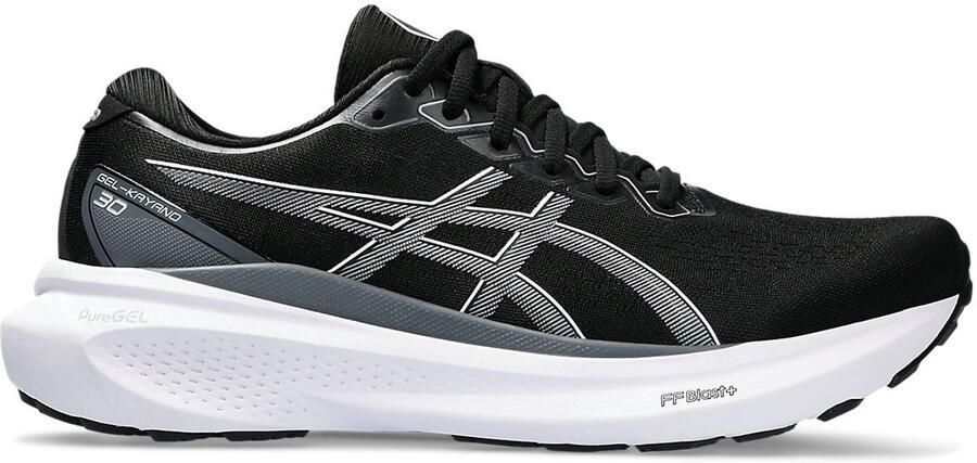 ASICS Gel-Kayano 30 Hardloopschoenen Black Sheet Rock Zwart Grijs Gel-Kayano Hardlopen Dames