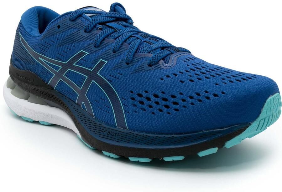 ASICS GEL-Kayano 28 Heren Sportschoenen Hardlopen Weg donkerblauw wit - Foto 4