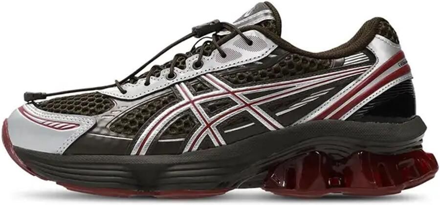 ASICS GEL-KINETIC Sneakers Dames Bruin Mesh Synthetisch